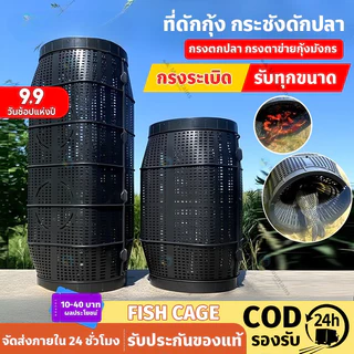 ตาข่ายดักปลา มุ้งดักปลา ที่ดักกุ้ง กระชังดักปลา ลอบดักปลา พับเก็บได้ ส่งเหยื่อ