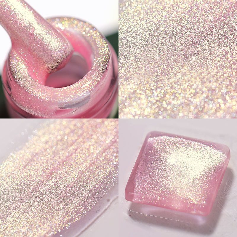 【11.11优惠大促】极光指甲油亮晶晶显白免烤不可剥防水美甲油套装少女学生细闪无毒fadacai555.thfadacai555th20251107