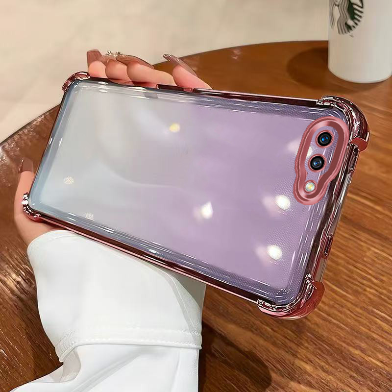 เคสOPPO a3s เคส OPPO a12e โทรศัพท์เคลือบด้วยไฟฟ้าป้องกันการตกสี่มุมสําหรับเคส OPPO a3s เคส OPPO a12e