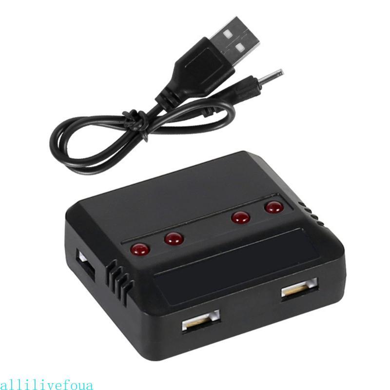 Allilivefoua 3 7V Li-po 1 ถึง 4 USB Balance Charger แปลงสายสําหรับ HS330 X5S X5SC S5C X708 SS40 H42 