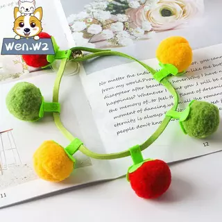wen.W2 ของขวัญคริสต์มาสแมว! มะเขือเทศแมงกานิส กระดิ่งดังก้อง 3สี ทนทานสุดๆ แปะผนังได้ ของเล่นฮิต