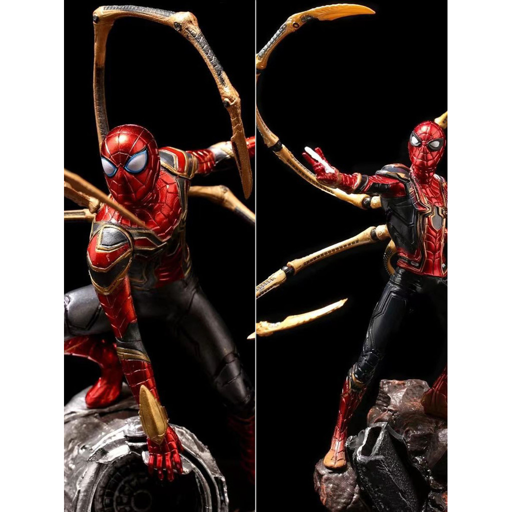 Avengers Heroes Returnless Iron Spider-Man รูปตุ๊กตารูปปั้นตุ๊กตาตกแต่งโมเดล