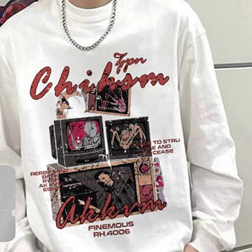 Fashion Brand Heavy Hip Hop High Street Cotton Long Sleeve Printed American New Loose Casual 6P7Y