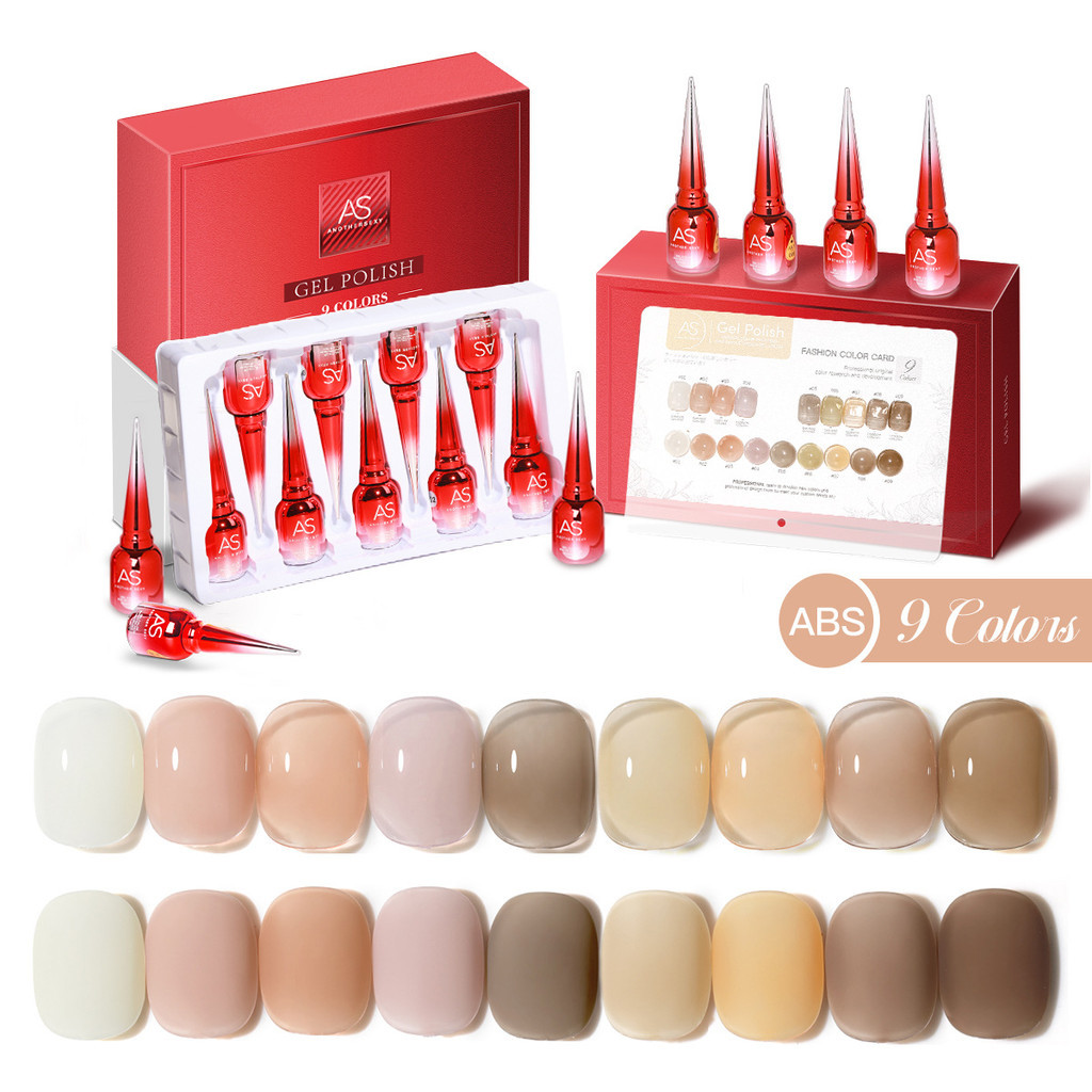 ASฝาแหลม เซตสีเจลทาเล็บ สีพื้น สีสุขภาพดี 40+ เซท ยาทาเล็บเจล เซ็ตใหม่ 9 สี Gel Polish Set -NT nail ราคา ถูกที่สุด ดีลบีเคเค แกลเลอรีภาพที่ 8