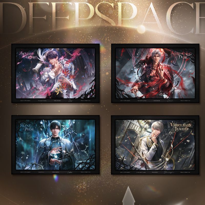 [สั่งซื้อล่วงหน้า] อย่างเป็นทางการของแท้ Love and Deepspace Game Merch Poster Art Giclee Prints, Admiration Series Sylus, Rafayel, Zayne, Xavier T7JJ