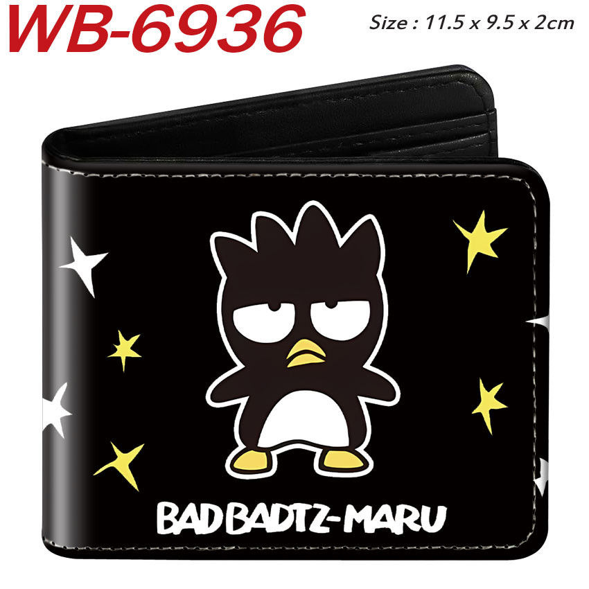 .BADBADTZ-MARU กระเป๋าสตางค์นักเรียนหนัง PU ออกแบบการ์ตูนสำหรับเด็กชายและเด็กหญิง พร้อมช่องใส่เหรียญ