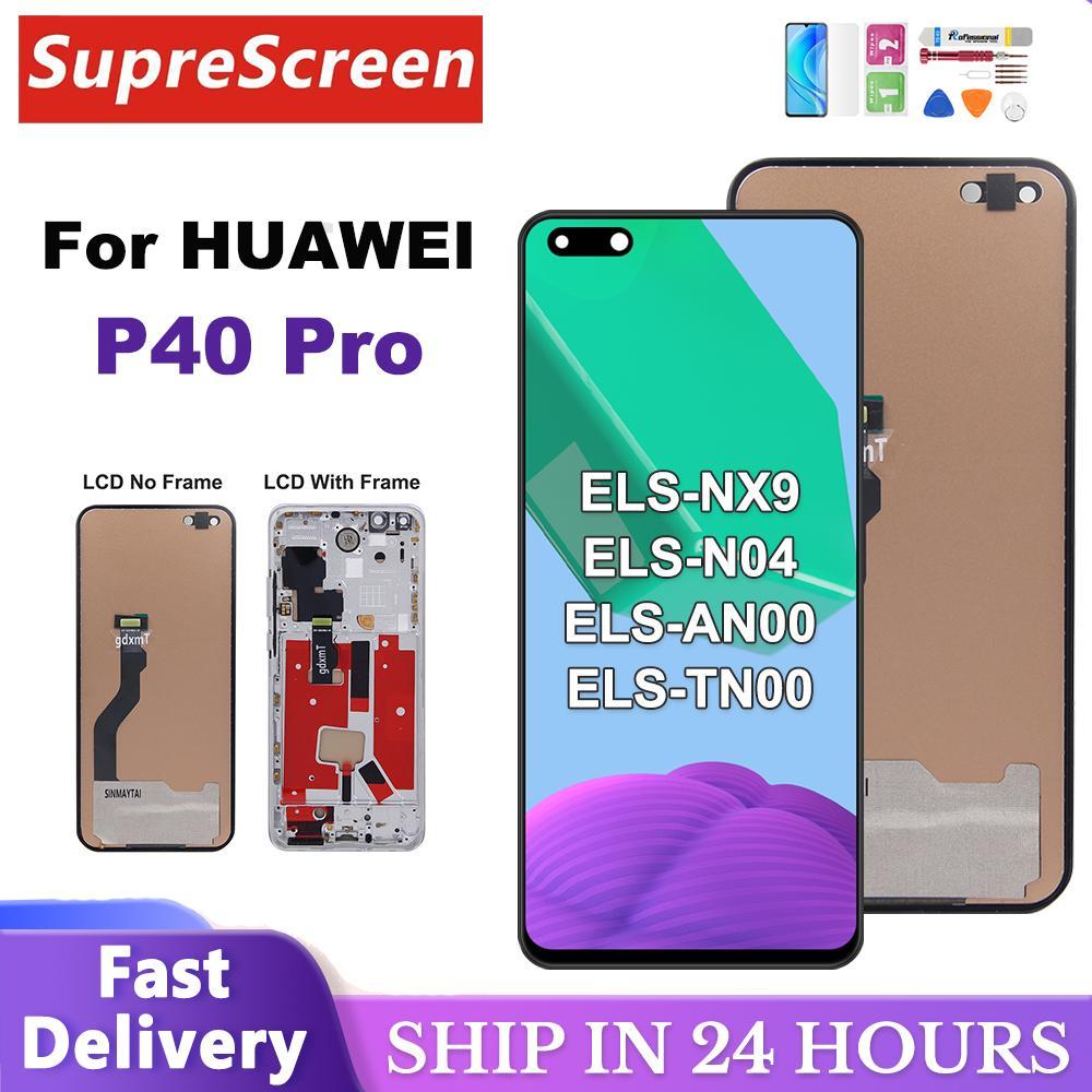 TFT สําหรับ HUAWEI P40 Pro จอแสดงผล LCD Touch Screen Digitizer Assembly สําหรับ Huawei P40Pro ELS-NX