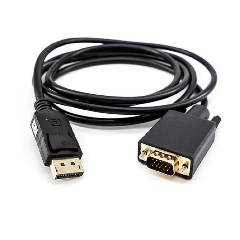 สายแปลง DP เป็น VGA Displayport เป็น VGA Display Adapter Cable VGA HD Data Cable 1.8m
