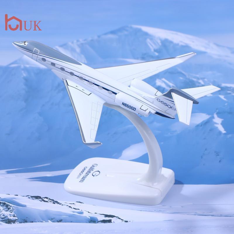 UK 1PCS Gulfstream G650 เครื่องบิน Diecast 1/200 Scale เครื่องบินรุ่นเครื่องบิน G650ER เครื่องบินรุ่