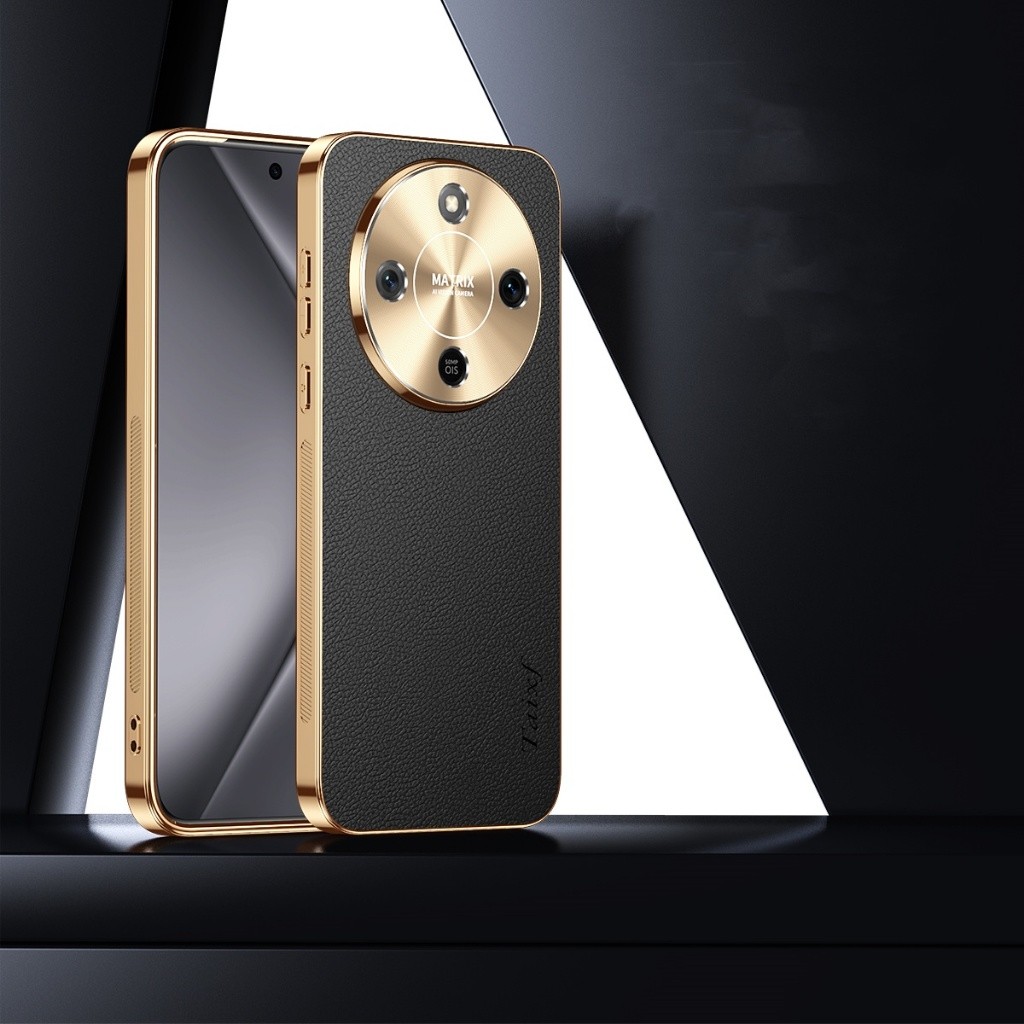 ปลอกร้อนสําหรับ Honor X9d HonorX9d 5G 2025 เคสโทรศัพท์ Electroplated ลิ้นจี่รูปแบบปลอกกันกระแทกหนังเทียมเคสป้องกันฝาครอบ - รูปที่ 4