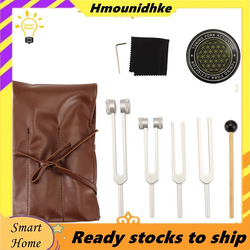 สําหรับ Healing, Sound Therapy Tuning Fork Set 128Hz 256Hz 512Hz 432Hz พร้อม Activator สําหรับ Keepi