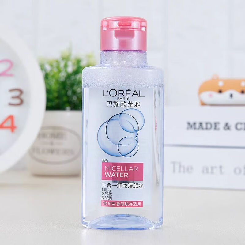 LOreal 3-in-1 Makeup Remover Double Moisturizing Type 95ml ตัวอย่าง Facial Makeup Remover Female Gen