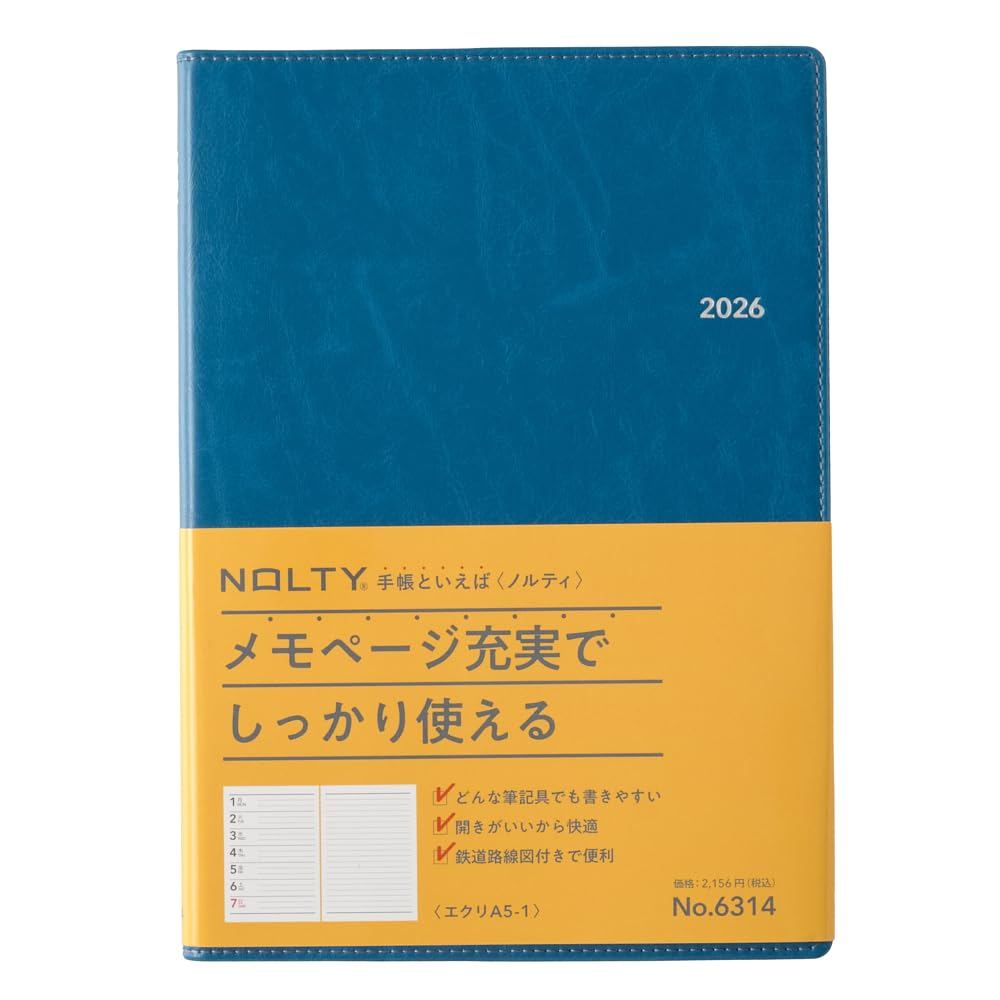 NOLTY A5 Weekly Planner 2026