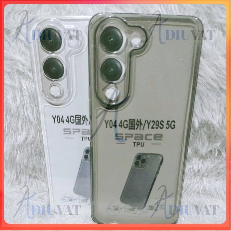 Softcase Clear Bening / Black Vivo Y04 / Y29S เคสใส