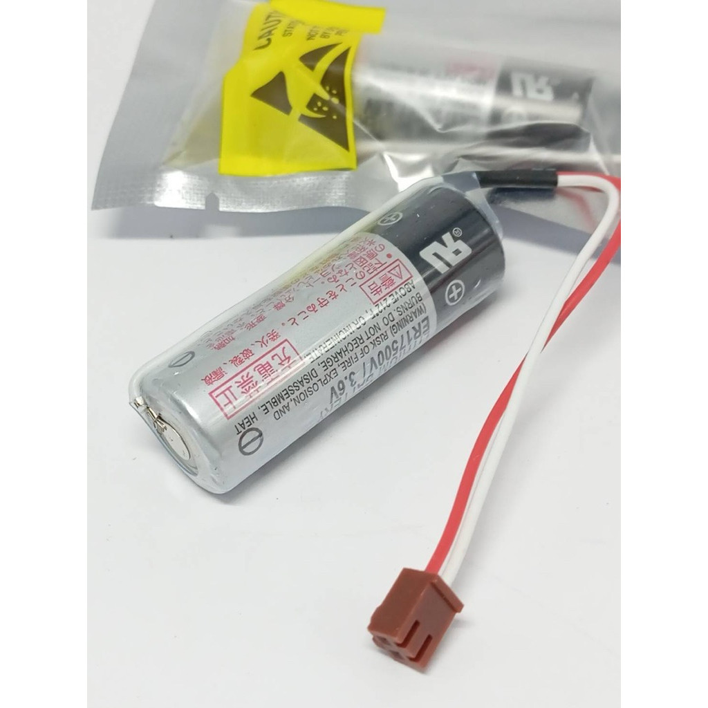 LITHIUM BATTERY ER17500V/3.6V แบตเตอรี่ปลั๊กสั้นน้ำตาล LITHIUM BATTERY ER17500V/3.6V งานด่วนส่งไว