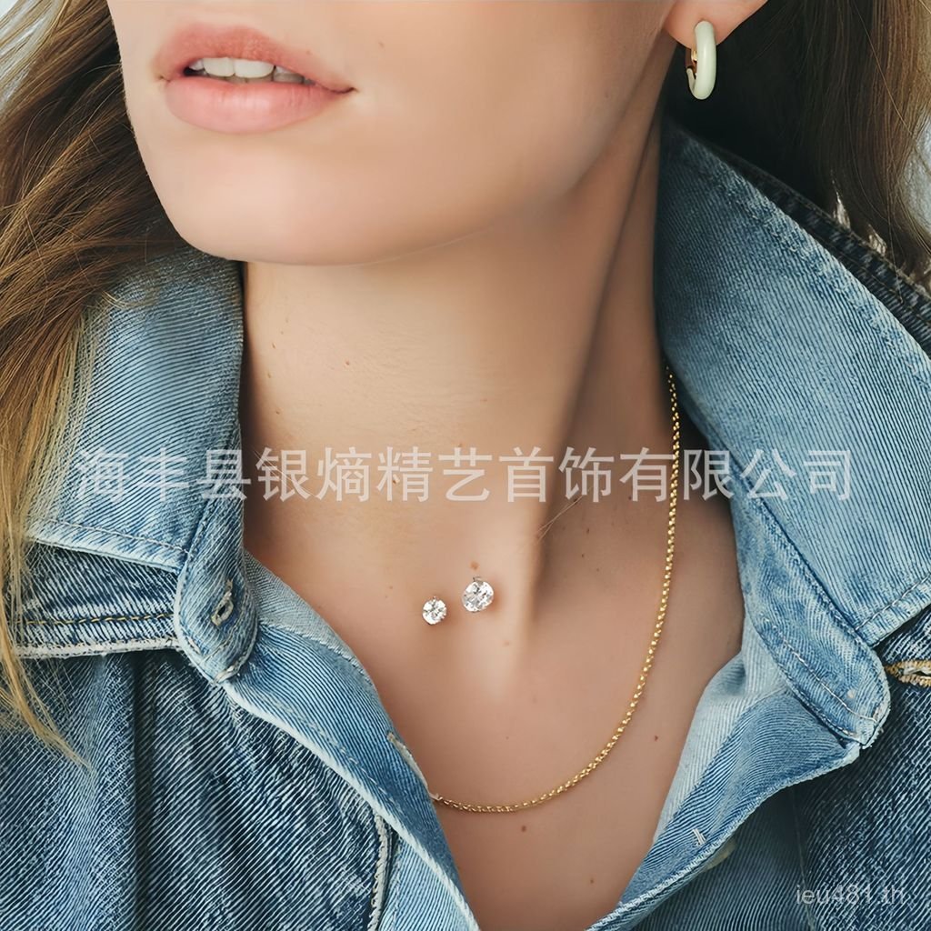 สร้อยคอมากความหรูหราสไตล์แฟชั่นสำหรับผู้หญิง จากเงินสเตอร์ลิง AGS925