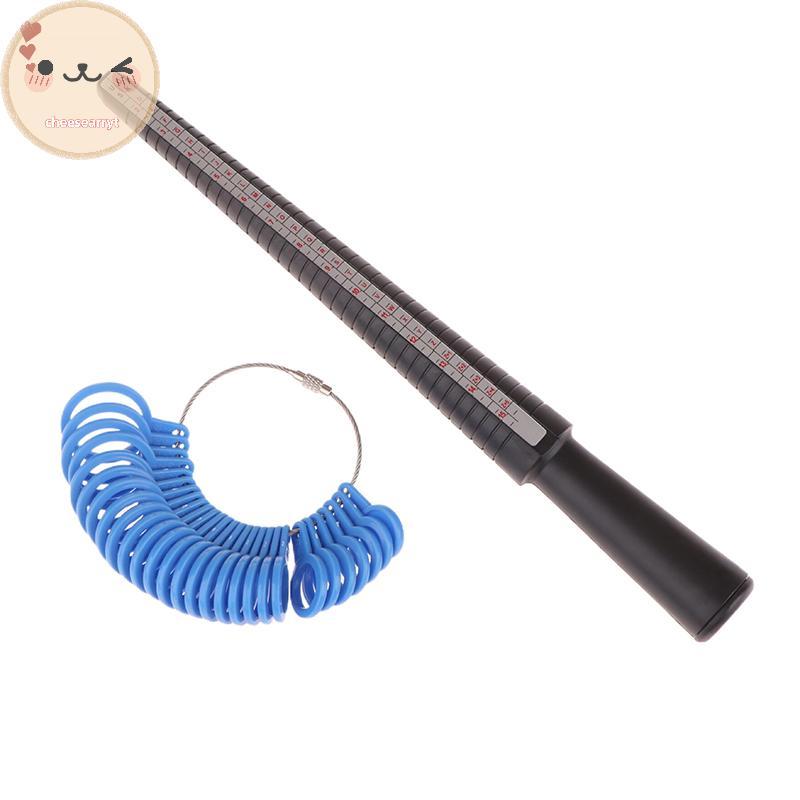 Chee Jewellery เครื่องมือแหวนขนาด Mandrel Stick Finger Gauge แหวน Sizer วัดเครื่องประดับชุดเครื่องมือแหวนขนาดแฟชั่น Jewellery เครื่องมือ EN - รูปที่ 3