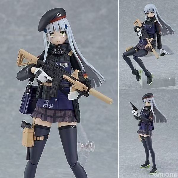 Figma 573 Girls Frontline HK416 เคลื่อนย้ายได้สํานักงานตุ๊กตาตกแต่งโมเดลอะนิเมะ