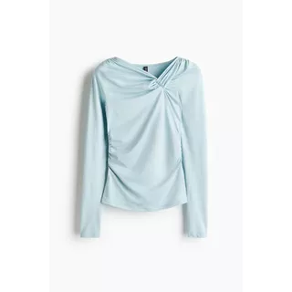 H&M(เอชแอนด์เอ็ม) เสื้อท็อปดีไซน์บิดเกลียว Women Twist-detail top 1313818_1