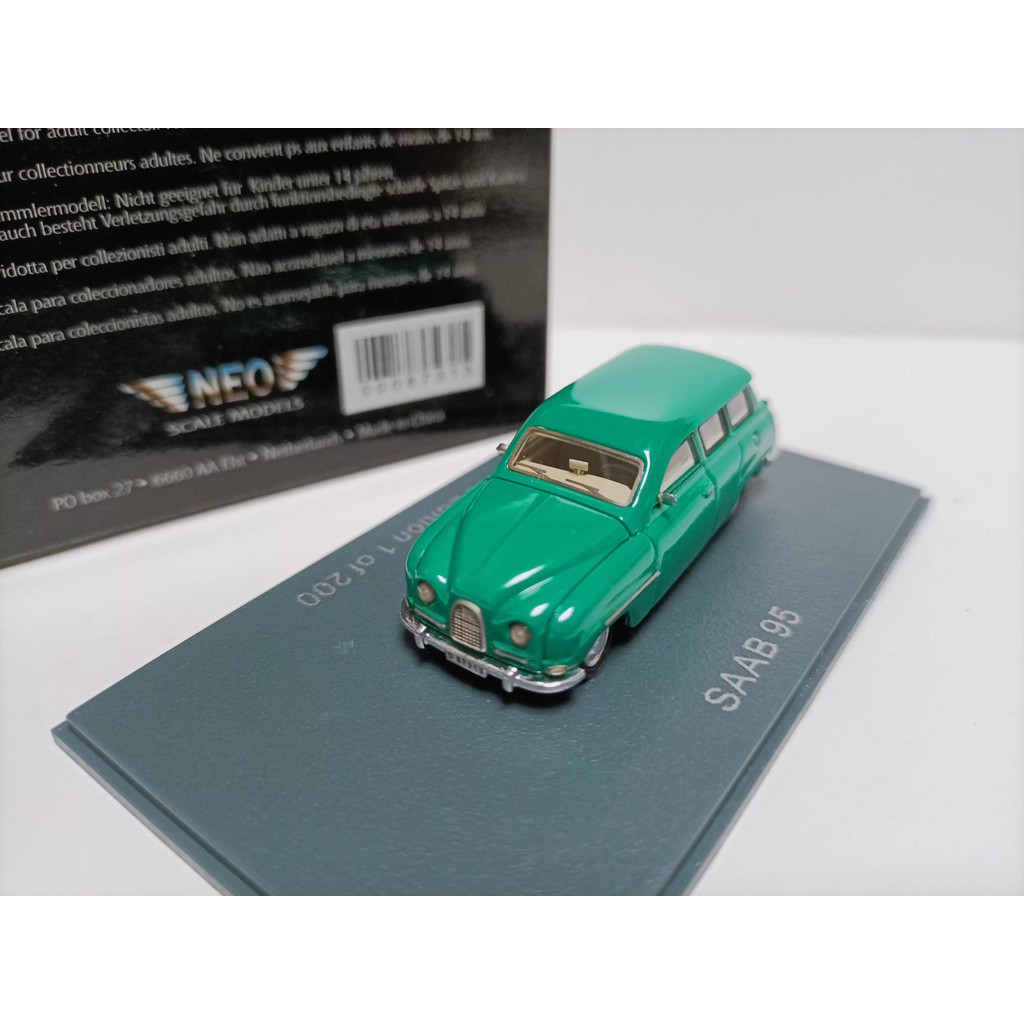 นีโอ 1 87 Saab Classic Saab 1964 สีเขียว