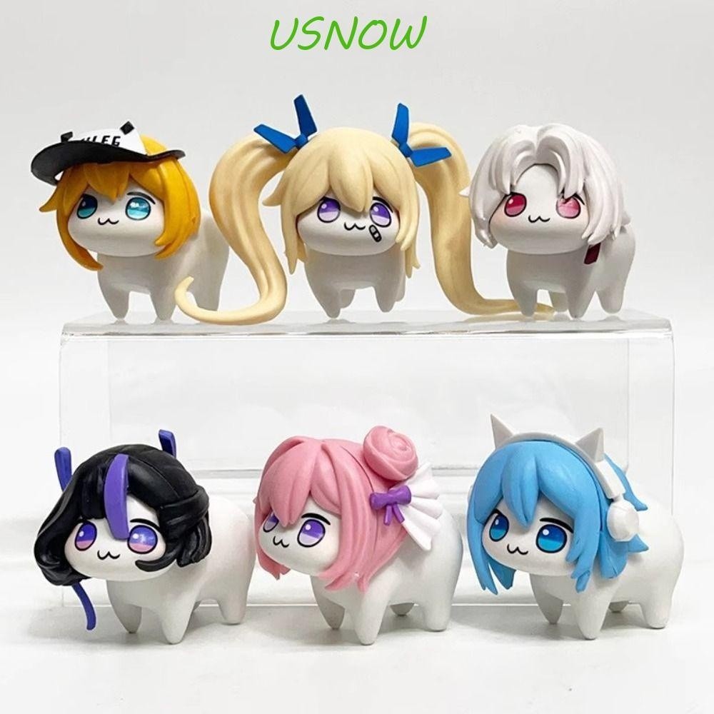 USNOW 6 Pcs Nikke Doro Doll Anime Cute Accessories Decoration Goddess Of Victory Figure Desktop Orna