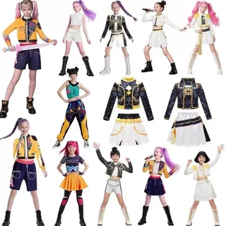ชุดคอสเพลย์ KPOP Demon Hunters Rumi Mira Zoey เซ็ตครบ สำหรับเด็กผู้หญิงและผู้ใหญ่ คอสเพลย์อนิเมะ ปาร์ตี้ การแสดง ฮาโลวีน