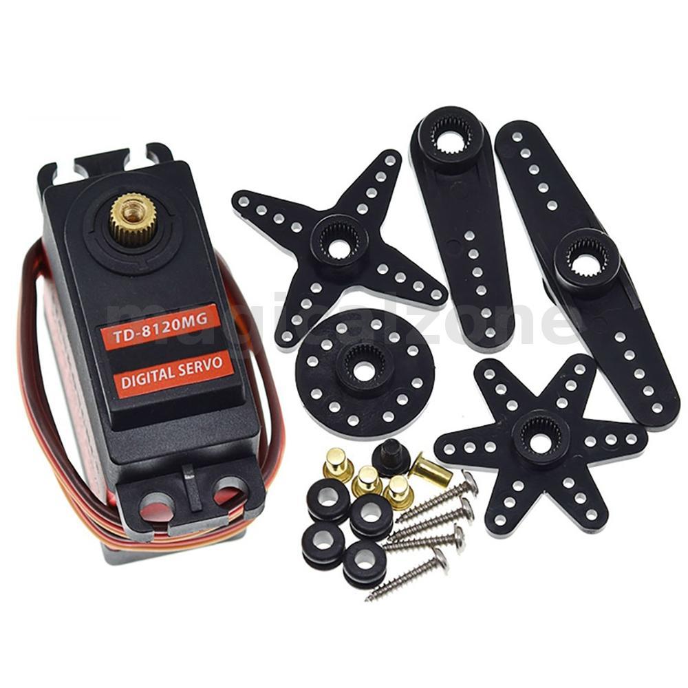 TD-8120MG เกียร์โลหะกันน้ํา Digital Servo พร้อมแรงบิดสูง 20 กก. 180 มุมสําหรับ RC รีโมทคอนโทรลรถรุ่น