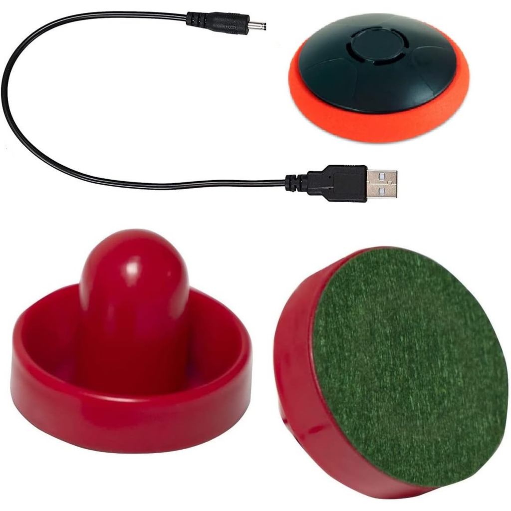 ชาร์จ Hover Air Hockey Puck กับ Paddle สำหรับพื้นผิวแบน ชุด 2 ชิ้น