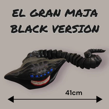 ของเล่น Cuero Sea Eater Monster Bloop ของเล่นปลา El Gran Maja Articulation 3D รุ่น thumbnail 5