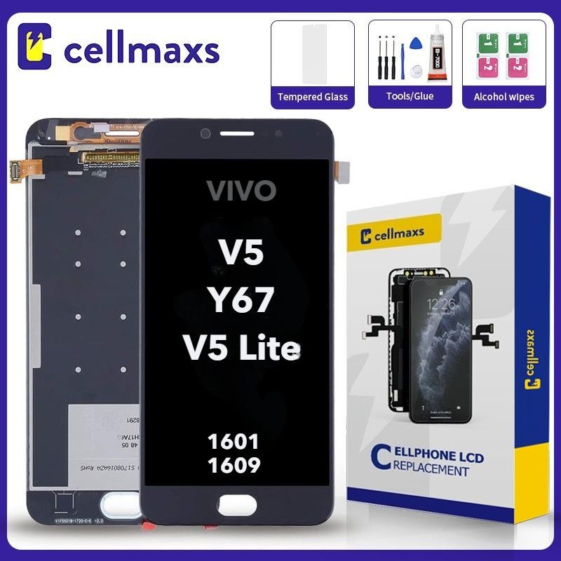 สําหรับ VIVO V5 Y67 V5 Lite 1601 1609 เปลี่ยนหน้าจอสัมผัส LCD