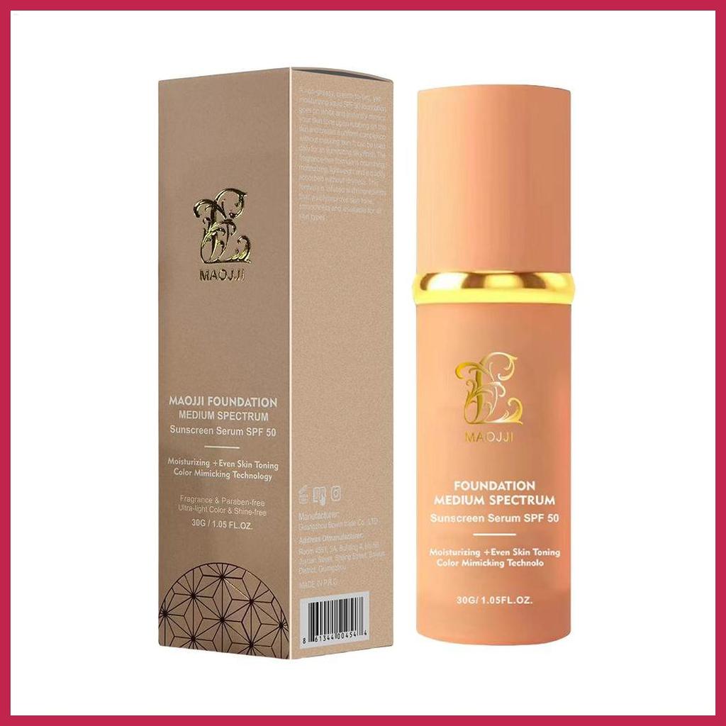 เปลี่ยนสีแต่งหน้า 30g Hydrating คอนซีลเลอร์ Hydrating Smudge-Proof เปลี่ยนสี Foundation สําหรับผู้หญ