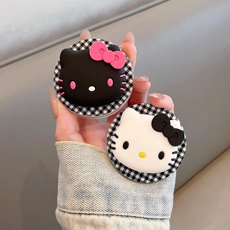 giptok แม่เหล็ก วงเล็บแม่เหล็ก ที่วางโทรศัพท์แบบแม่เหล็กสุดน่ารักลายการ์ตูนแมวลายสก็อต ins ถุงลมนิรภ