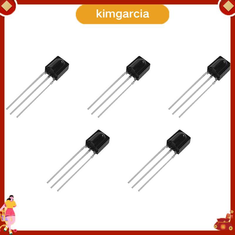 kimgarcia 50 ชิ้นระยะทางแผนกต้อนรับ 15M อินฟราเรด VS838 IR โมดูลรับสัญญาณสีดํา