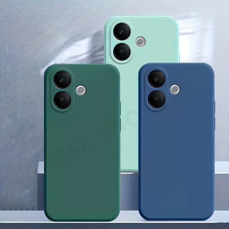 เคสสําหรับ Vivo V60 Lite 5G,เคสแบบนิ่ม,เคสเรียบง่าย,เคสสีพื้น