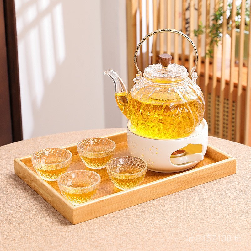 Kehua กาน้ําชาทนไฟสำหรับร้านอาหารและโรงแรม ทำจากแก้วทนความร้อน สินค้าพร้อมส่ง AEZY