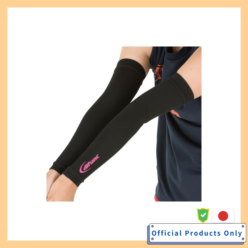 D&M Arm Sleeve Arm Cover 1 Pair Black X Pink Size S D-7000 Wear Resistant Gradual Compression Sweat 