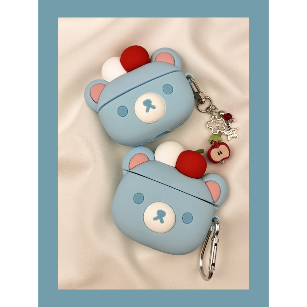 airpod pro 3 case เคสหูฟัง การ์ตูนแสนสนุก Apple Blue Rilakkuma Airpods4เคสป้องกัน airpod3เคสหูฟังสำห