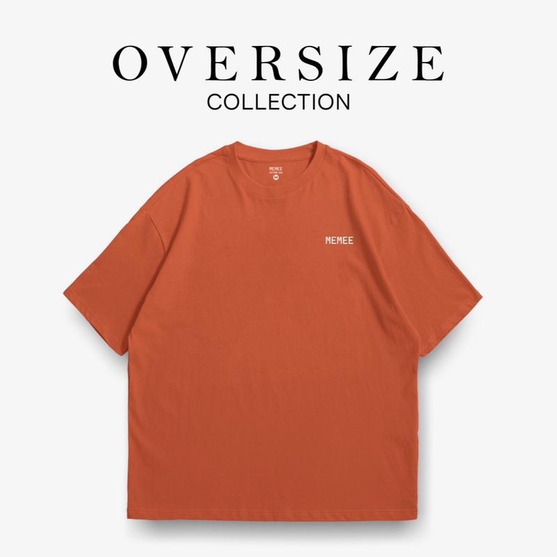MEMEE ~เสื้อยืดOVERSIZE COTTON USA ผ้าหนานิ่ม ทรงสวย คอสวยS-3XL (Memee Signature)
