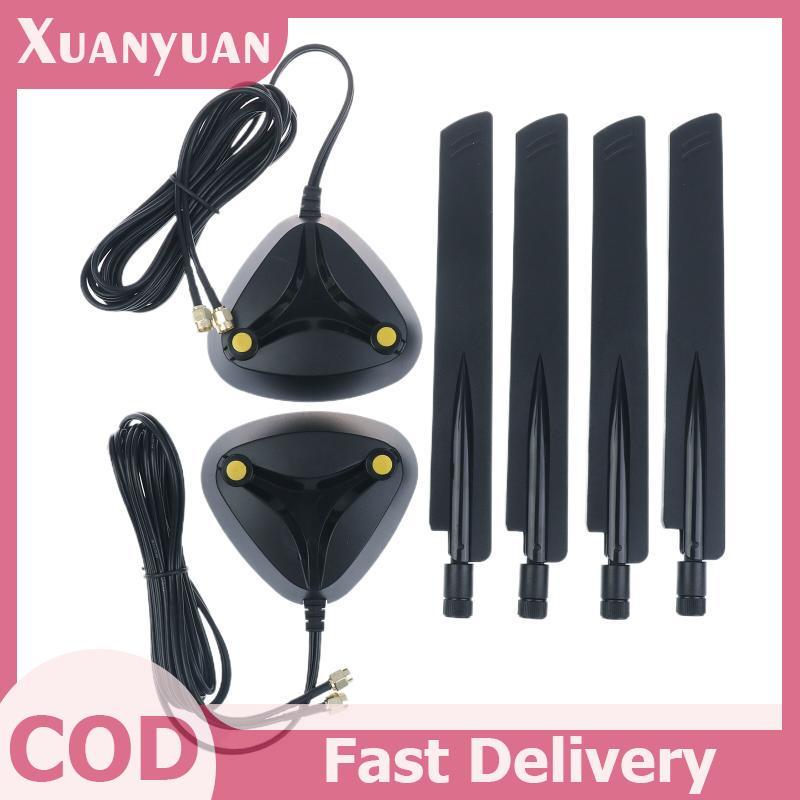 XUAN WiFi6 WiFi7 2.4G / 5.8G / 6G Band เสาอากาศภายนอก 12dbi Router RP-SMA VN เสาอากาศเราเตอร์