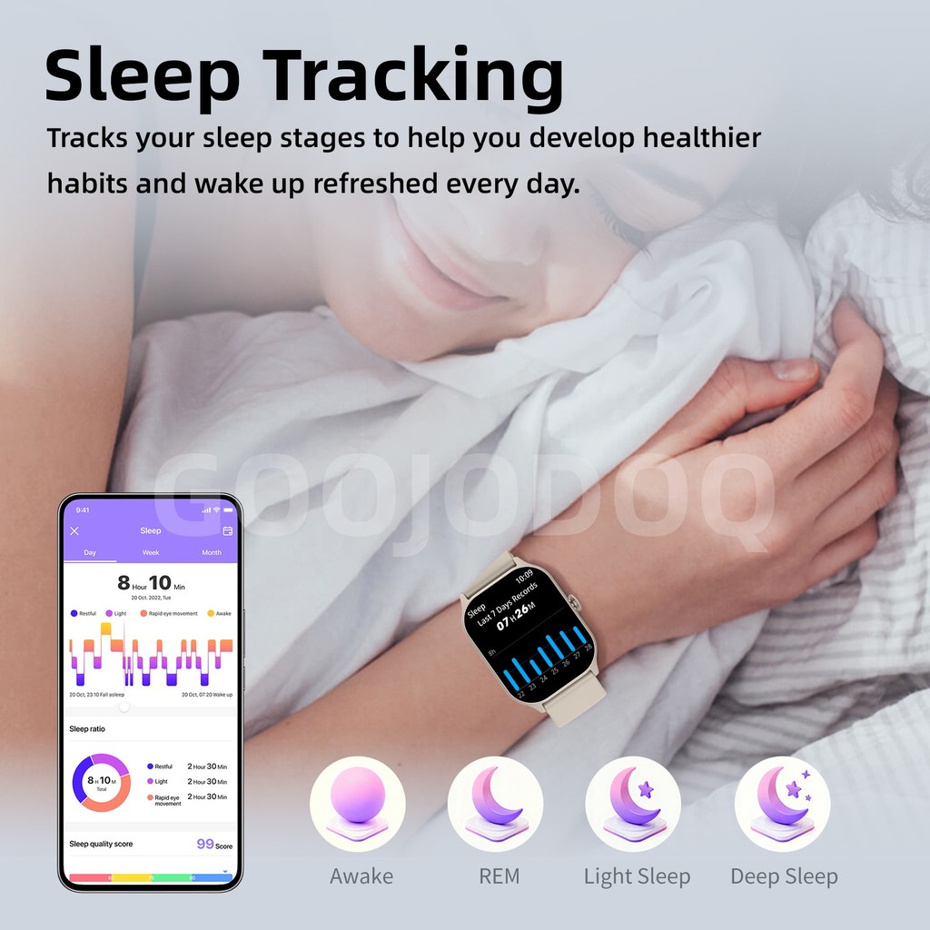 GOOJODOQ 700mAh สมาร์ทวัช 2.01 