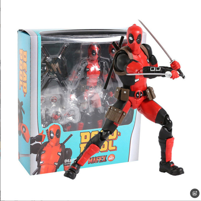 [คลังสินค้าพร้อม] Avengers X-Men Deadpool Little ราคาถูก MAF 082 Deadpool Action Figure Figure