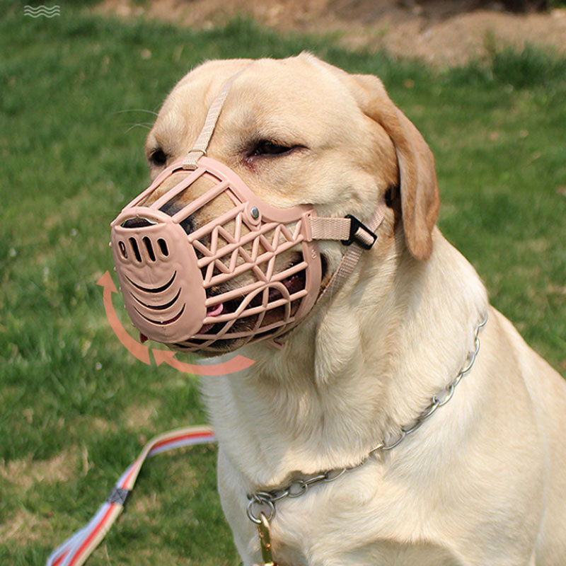 Pomeranian Dog Muzzle Dog Mask Anti-Lick Anti-Bite Breathable Adjustable Pet Muzzle Dog Muzzle Speci