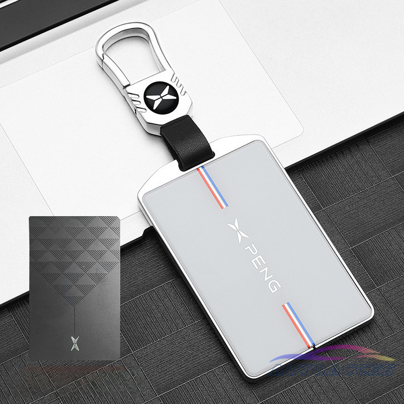ฝาครอบกุญแจรีโมทสําหรับ Xpeng X9 G6 P7+G6\G9\X9 NFC Card Key Protector ผู้ถือพวงกุญแจอุปกรณ์เสริม - รูปที่ 3