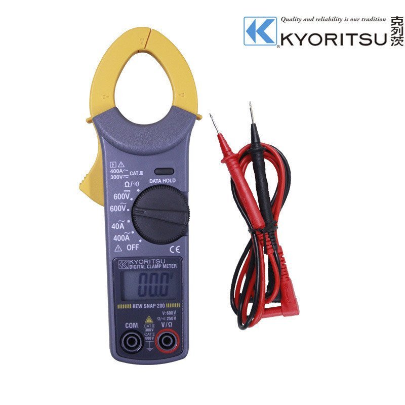 KT203 นาฬิกาหนีบ kyoritsu มัลติมิเตอร์/kyoritsu Kleitz รุ่น AC DC Book Digital 203 วัน UZWD