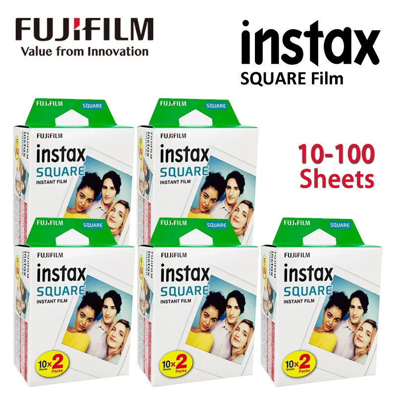 Fujifilm Instax Square Films กระดาษภาพถ่ายสําหรับ Fuji Instax Sq1 Sq10 Sq40 Sq20 Instant Square Came