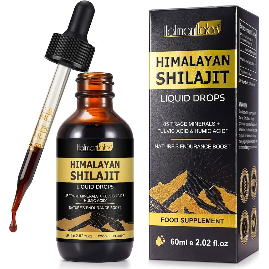 Shilajit Pure Himalayan Organic Resin Drop, อาหารเสริมทองคําเหลวหิมาลัยบริสุทธิ์, Shilajit Organic D