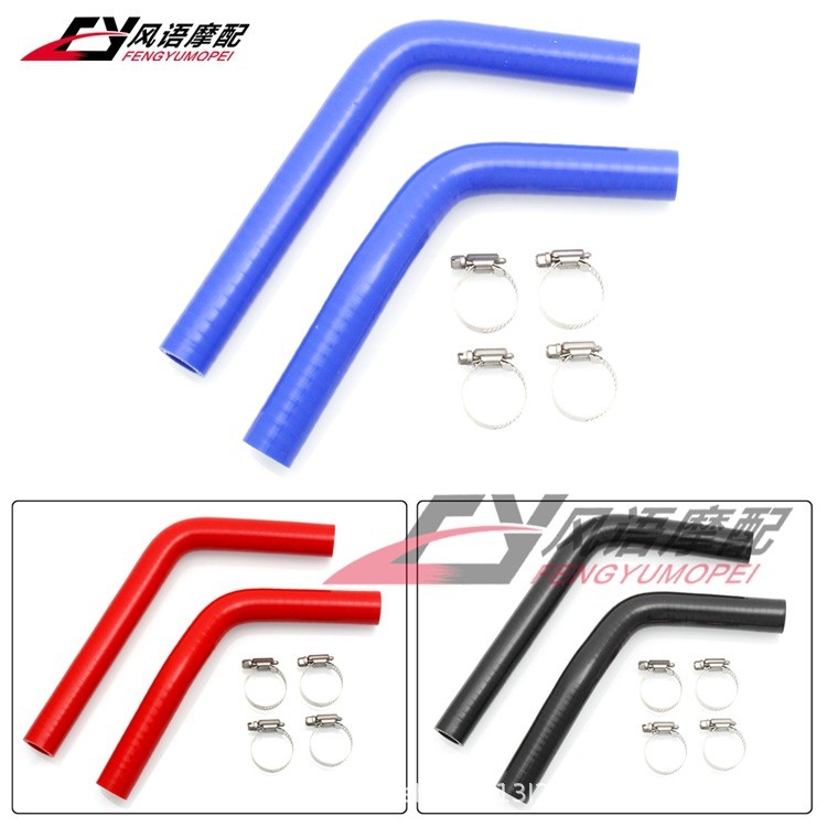 เหมาะสําหรับ Yamaha YZF R3 MT-03 MT03 ดัดแปลงท่อน้ําป้องกันการระเบิดท่อน้ําซิลิโคนพร้อมแคลมป์