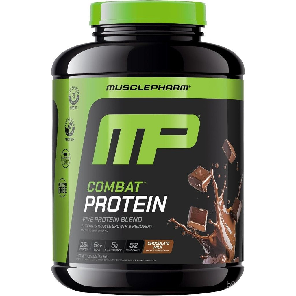 MusclePharm Combat Protein Powder, รสช็อกโกแลตนม, การใช้กล้ามเนื้อสําหรับออกกําลังกายที่มีผลิตภัณฑ์,