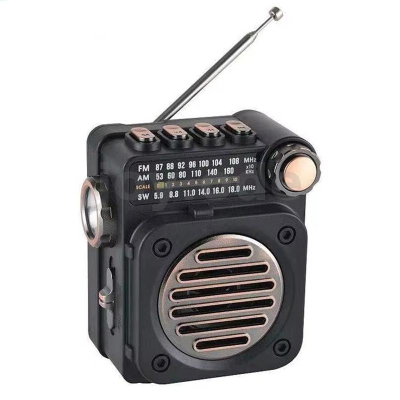 M8 วิทยุแบบพกพาขนาดเล็ก FM AM SW วิทยุพ็อกเก็ตสเตอริโอตัวรับสัญญาณมัลติฟังก์ชั่นไร้สายบลูทูธเครื่องเ