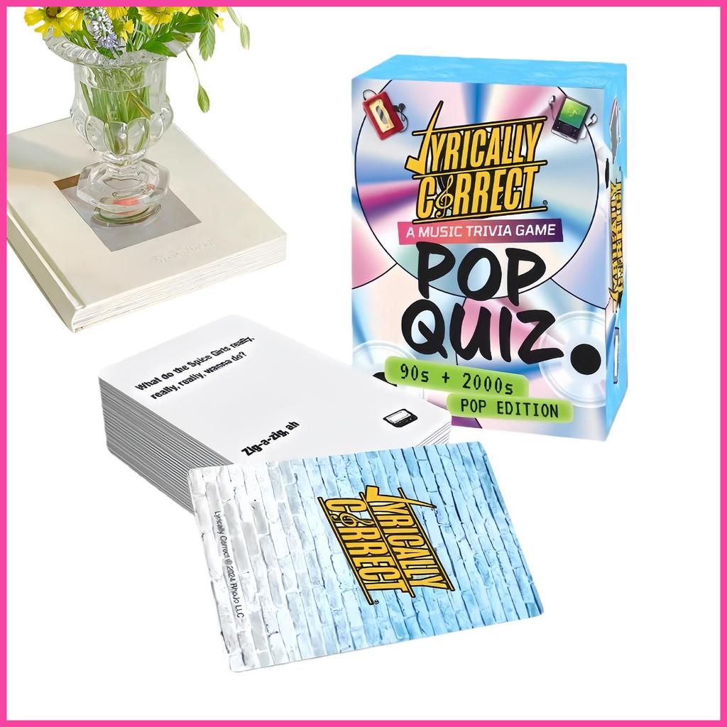 สําหรับแก้ไขเนื้อเพลง 90s และ 2000s trivia การ์ดเกม Sing หรือเครื่องดื่มการ์ดเกม 90s Interactive ร้อ